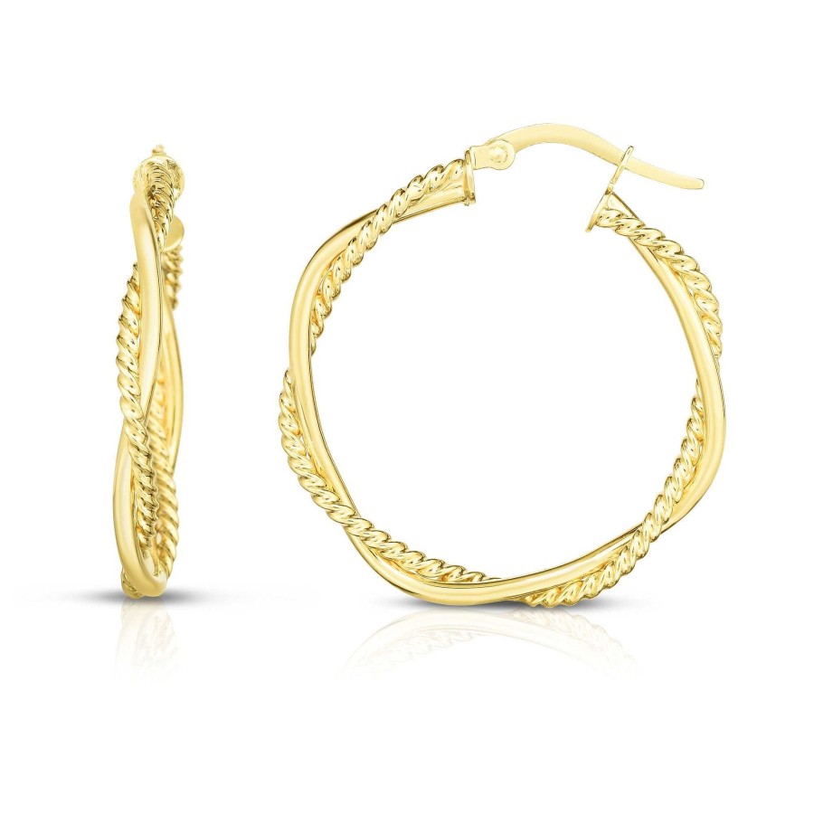 Earrings Bailey's Fine Jewelry | Twisted Hoop Earrings