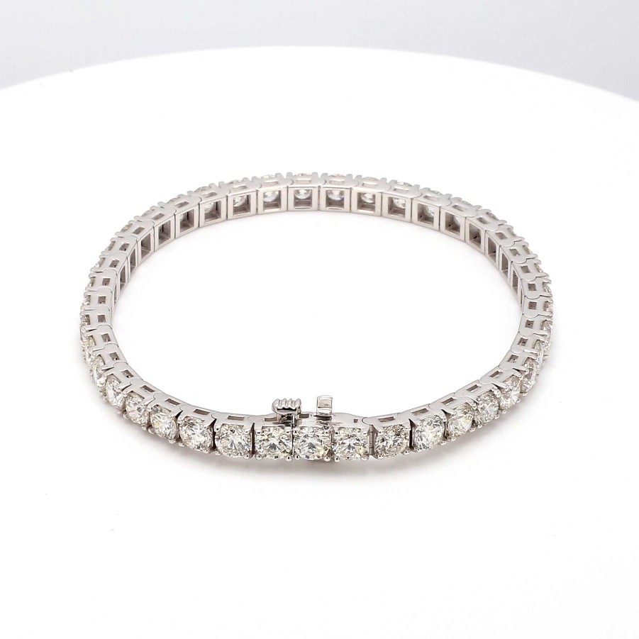 Bracelets & Bangles Bailey's Fine Jewelry | Diamond Tennis Bracelet In 18K White Gold