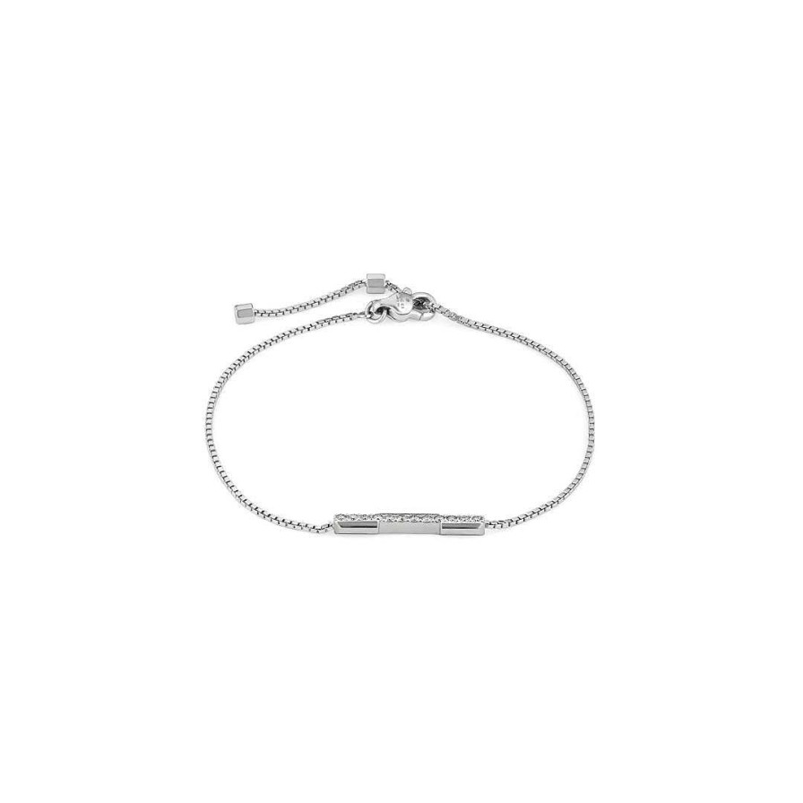 Bracelets & Bangles Gucci | Gucci Link To Love 18K White Gold Diamond Bracelet