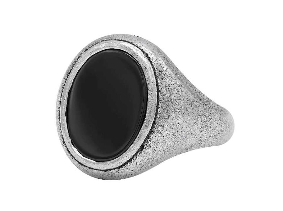 Fashion Rings John Varvatos | John Varvatos Artisan Silver Hematite Ring