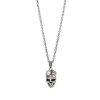 Necklaces & Pendants John Varvatos | John Varvatos Skull Silver Pendant Necklace