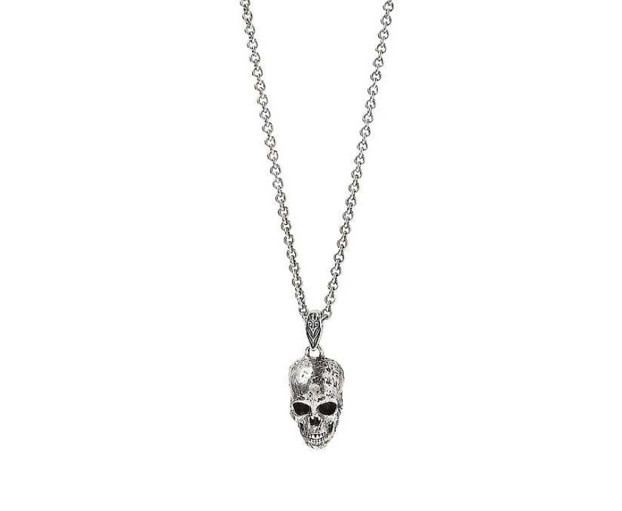 Necklaces & Pendants John Varvatos | John Varvatos Skull Silver Pendant Necklace