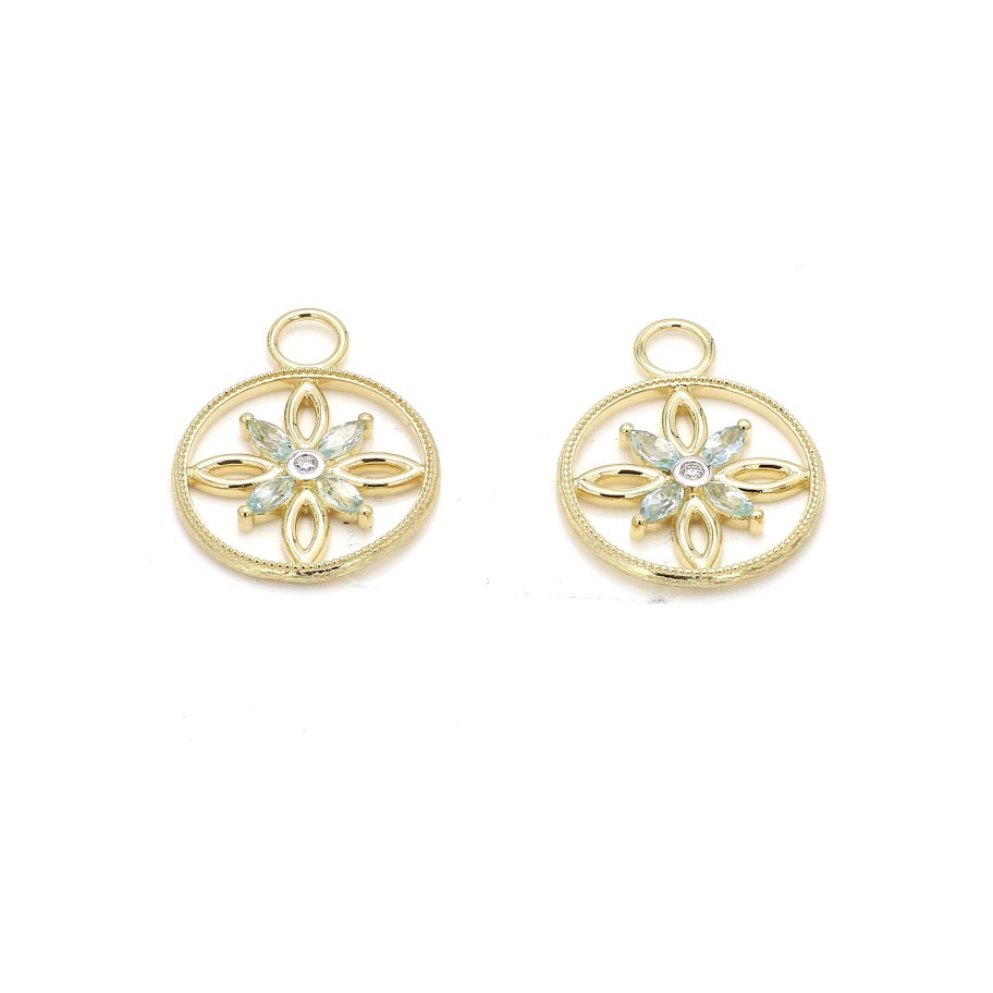 Earrings Jude Frances | Jude Frances Marquise Topaz And Diamond Earring Charms