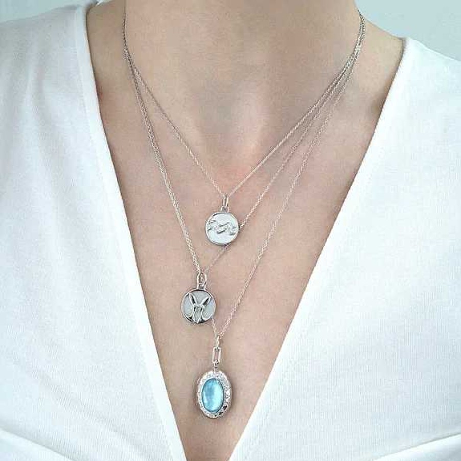 Necklaces & Pendants Monica Rich | Monica Rich Kosann Oval Stone Locket Necklace