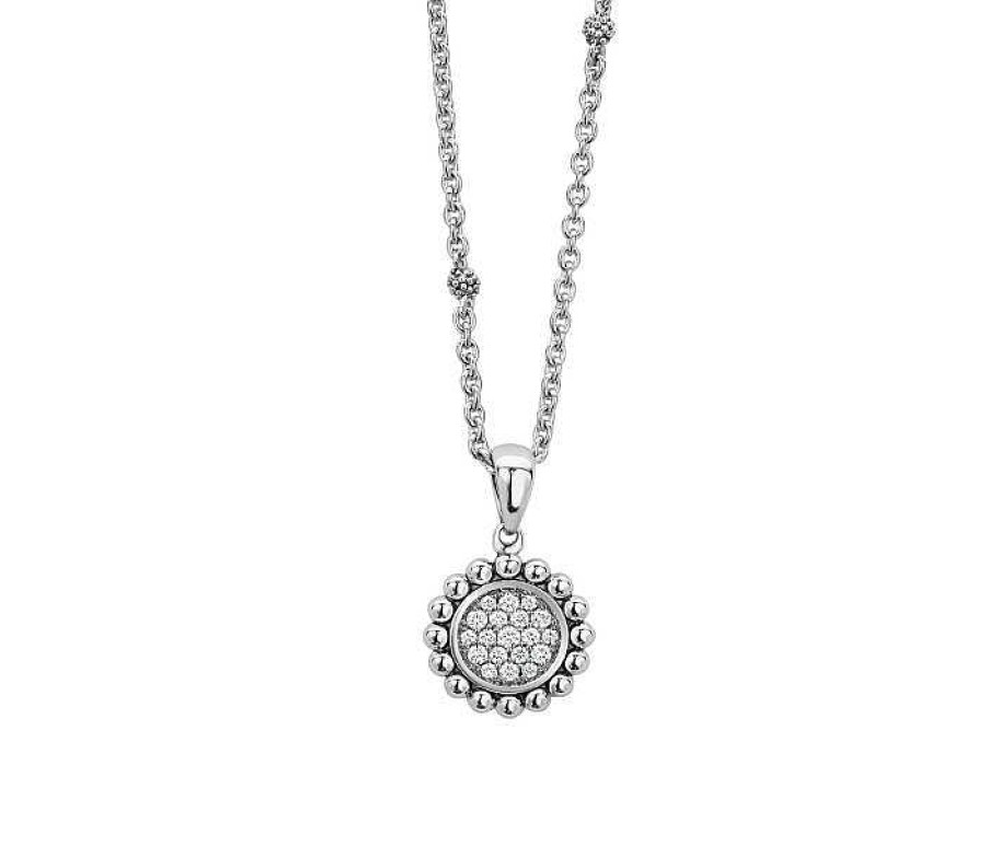 Necklaces & Pendants Lagos | Lagos Caviar Spark Diamond Pendant Necklace