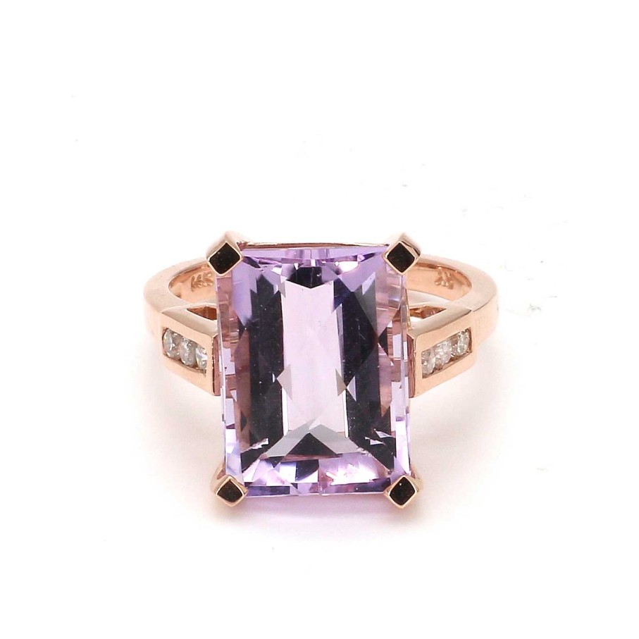 Fashion Rings Bailey's Fine Jewelry | Emerald Cut Purple Amethyst Ring