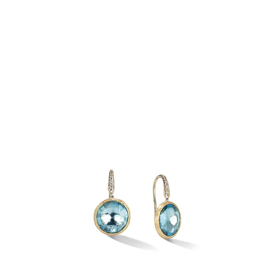 Earrings Marco Bicego | Marco Bicego Jaipur Blue Topaz Color Drop Earrings