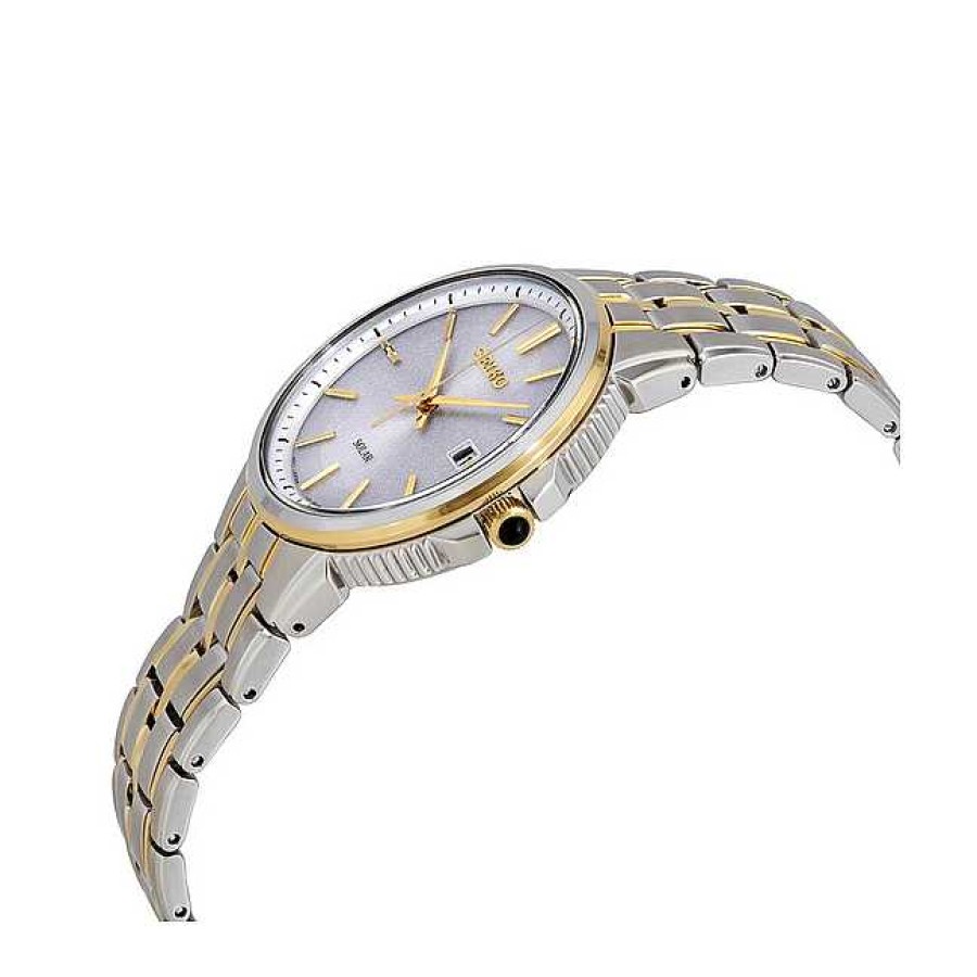 Watches Seiko | Seiko 42Mm Solar Two Tone Watch