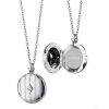 Lockets Monica Rich | Monica Rich Kosann Sterling Silver Beaded Diamond Locket Necklace