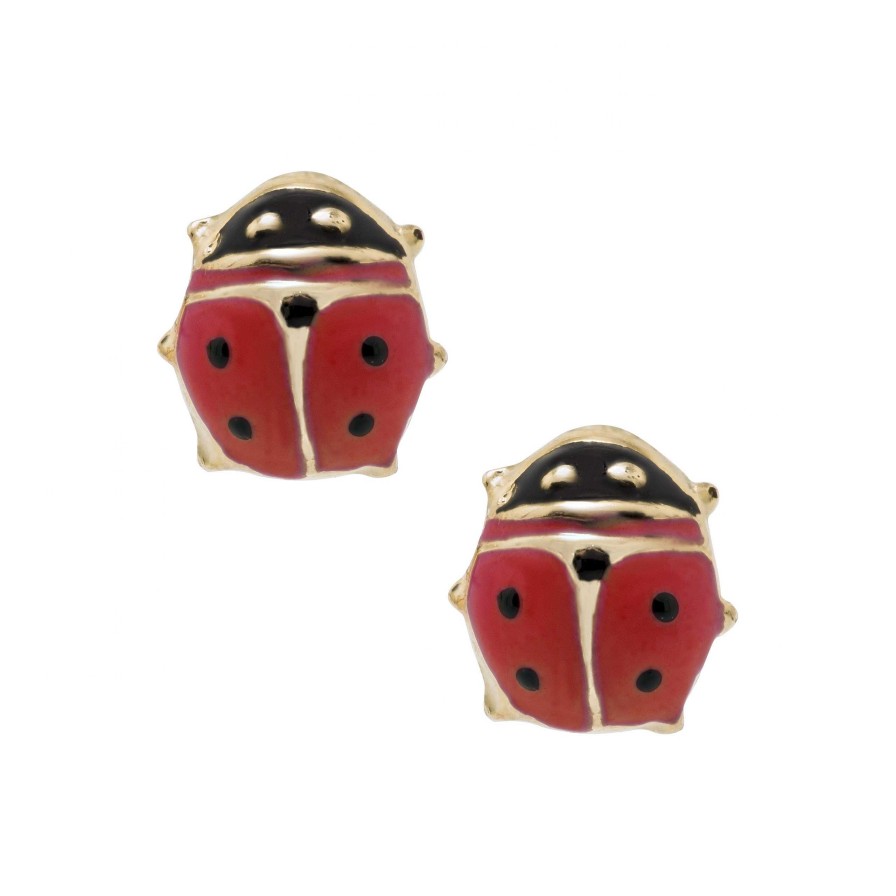 Earrings Bailey's Fine Jewelry | Children'S Ladybug Stud Earrings