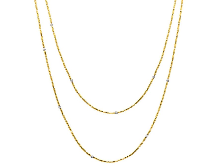 Necklaces & Pendants Gurhan | Gurhan Vertigo Gold Single Strand Long Necklace