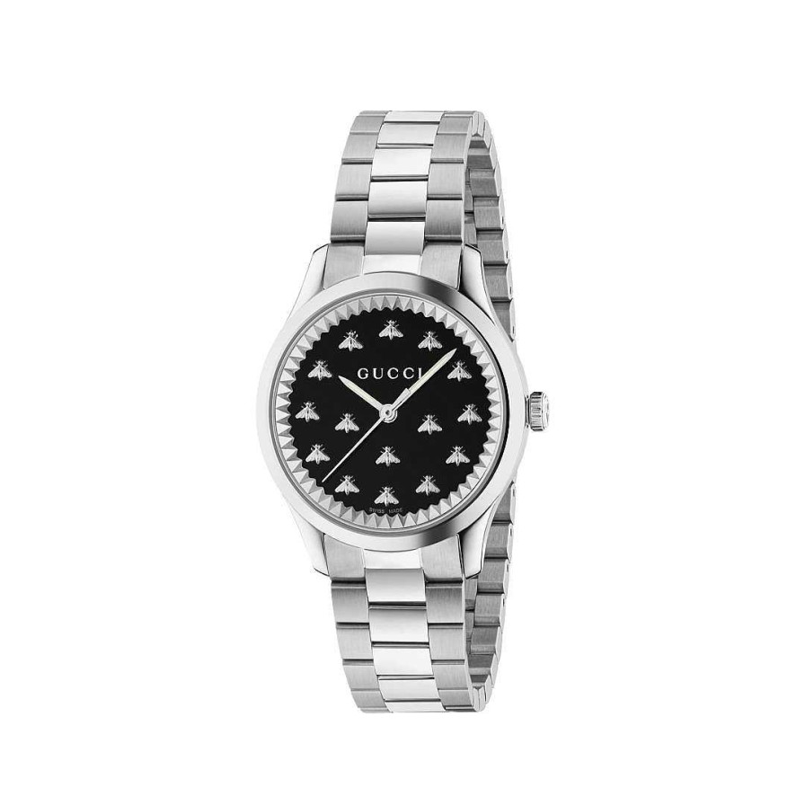 Watches Gucci | Gucci G-Timeless Multibee 32Mm Black Steel Watch