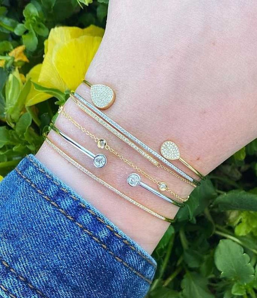 Bracelets & Bangles Bailey's Collections","Bailey's Goldmark Collection | Goldmark Collection Diamond Bar Bracelet In 14K Yellow Gold