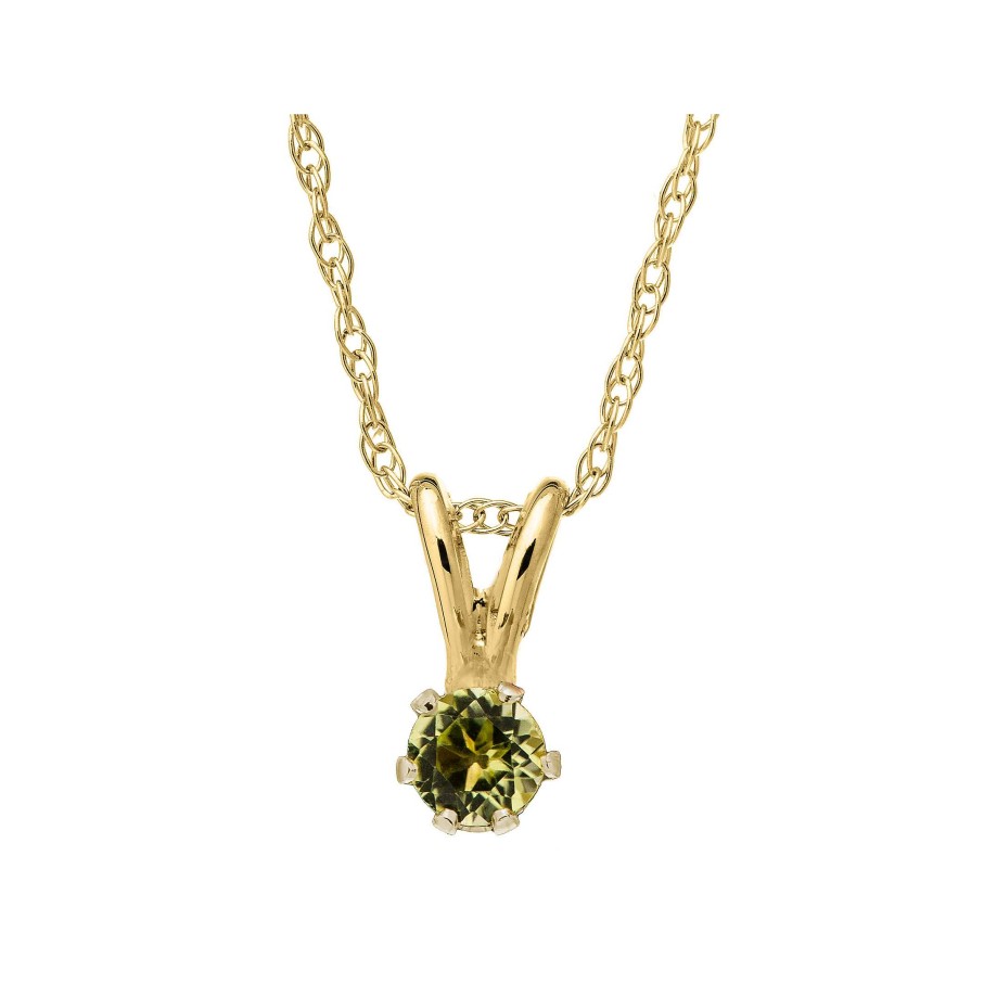 Necklaces & Pendants Bailey's Fine Jewelry | Bailey'S Children'S Collection August Birthstone Peridot Pendant Necklace