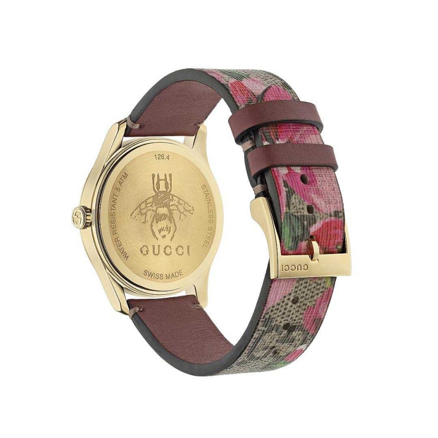 Watches Gucci | Gucci G-Timeless Contemporary 38Mm Gg Supreme Canvas Pink Bloom Watch