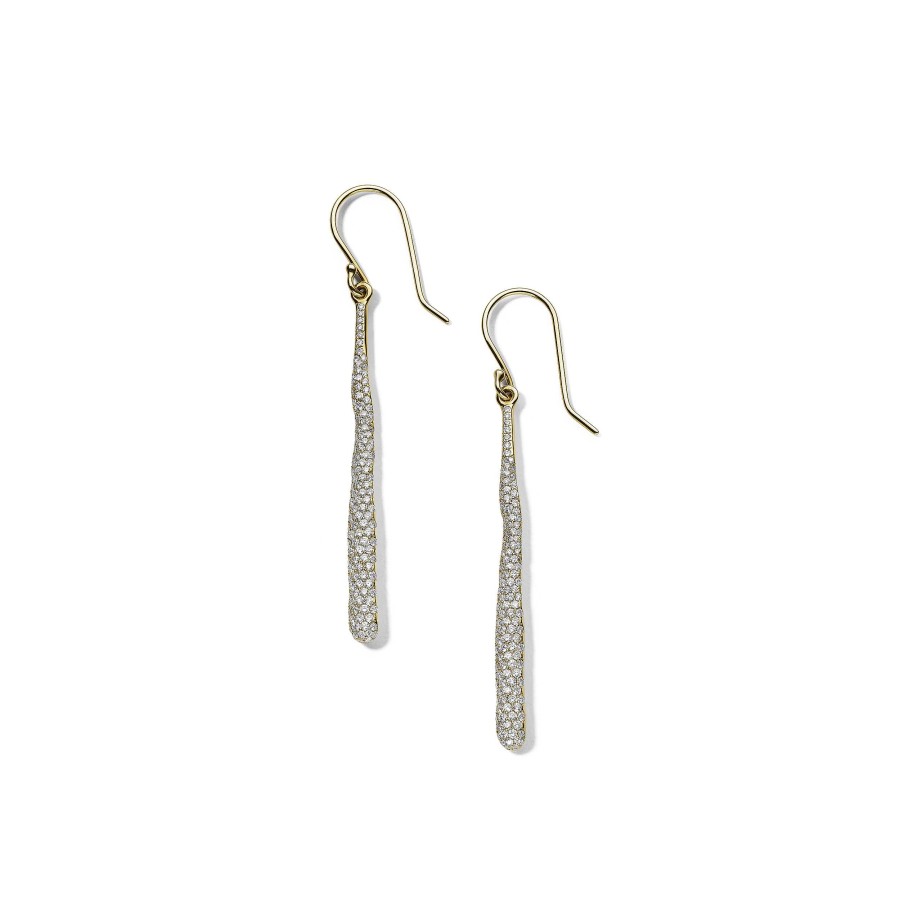 Earrings Ippolita | Ippolita Stardust Pave Diamond Squiggle Stick Earrings