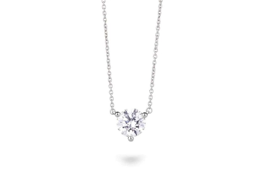 Necklaces & Pendants Bailey's Fine Jewelry | Lightbox Lab-Grown 1Ct Round Brilliant Cut Diamond Pendant Necklace