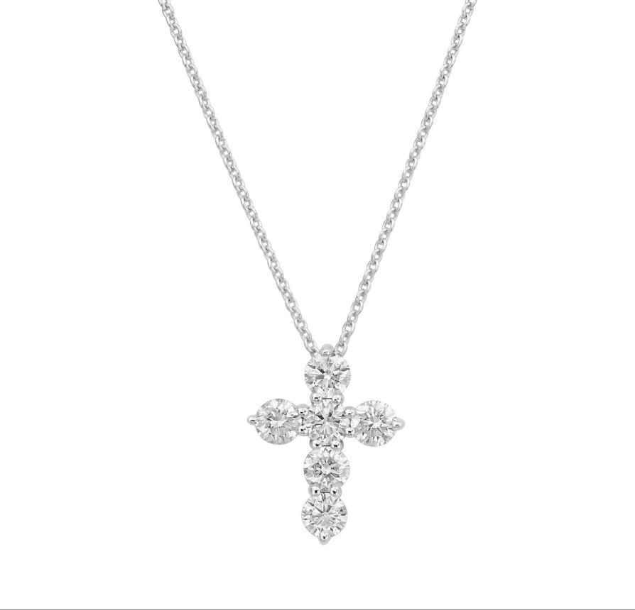 Necklaces & Pendants Bailey's Club Collection | Bailey'S Club Collection Diamond Cross Necklace