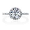 Engagement Rings Bailey's Fine Jewelry | Round Halo Engagement Ring Setting With Diamond Undergallery