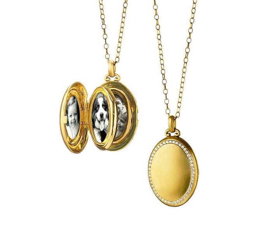 Lockets Monica Rich | Monica Rich Kosann The Four "Premier" Diamond Locket