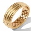 Bracelets & Bangles Julie Vos | Julie Vos 24Kt Gold Plate Havana Statement Hinge Bangle