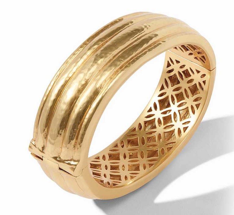 Bracelets & Bangles Julie Vos | Julie Vos 24Kt Gold Plate Havana Statement Hinge Bangle