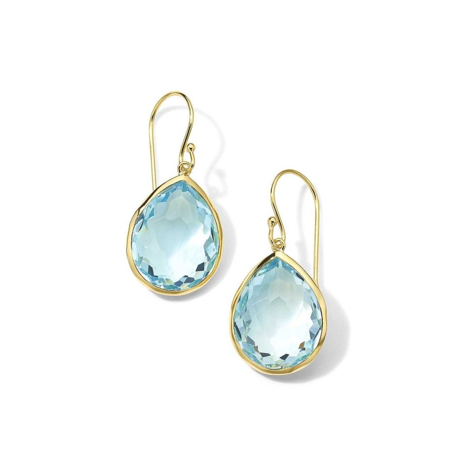 Earrings Ippolita | Ippolita Rock Candy Medium Teardrop Blue Topaz Earrings