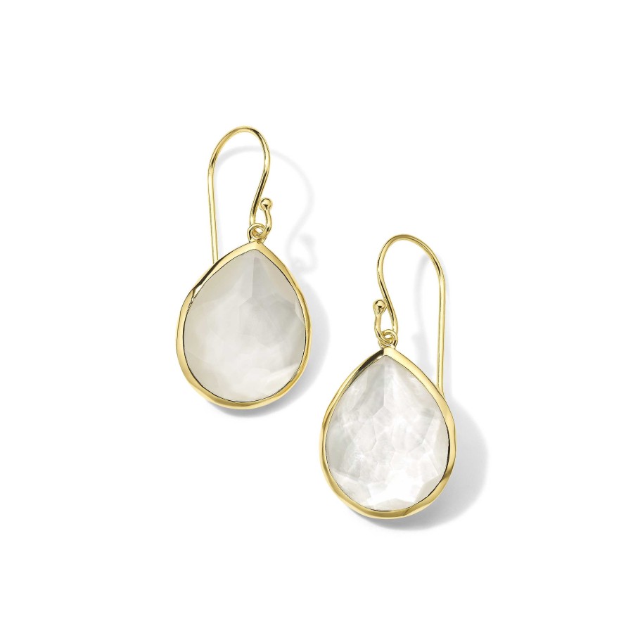 Earrings Ippolita | Ippolita Rock Candy Medium Teardrop Earrings In Rock Crystal And Mother Of Pearl