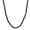 Necklaces & Pendants John Varvatos | John Varvatos Skull Brass Lava Beaded Single Strand Necklace