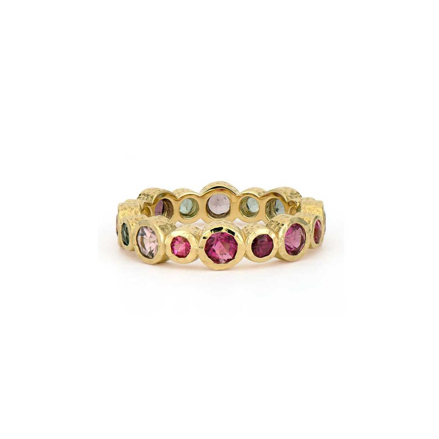 Fashion Rings Three Stories Jewelry | Three Stories Jewelry Timeless Mixed Tourmaline Band