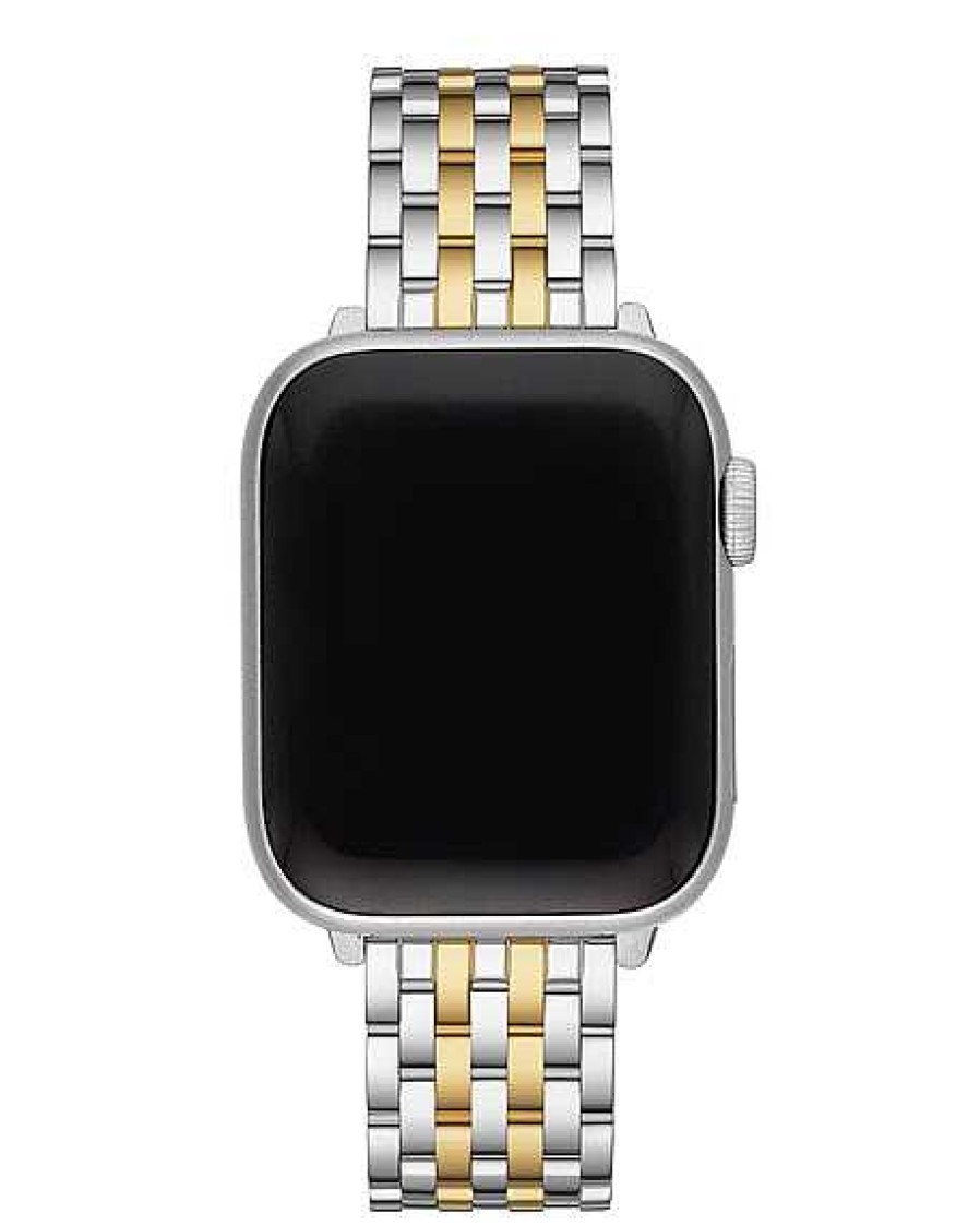 Watches Michele | Michele Stainless Steel & 18K Yellow Gold Plate Apple Watch Strap