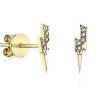 Earrings Sydney Evan | Sydney Evan Lightening Bolt Studs