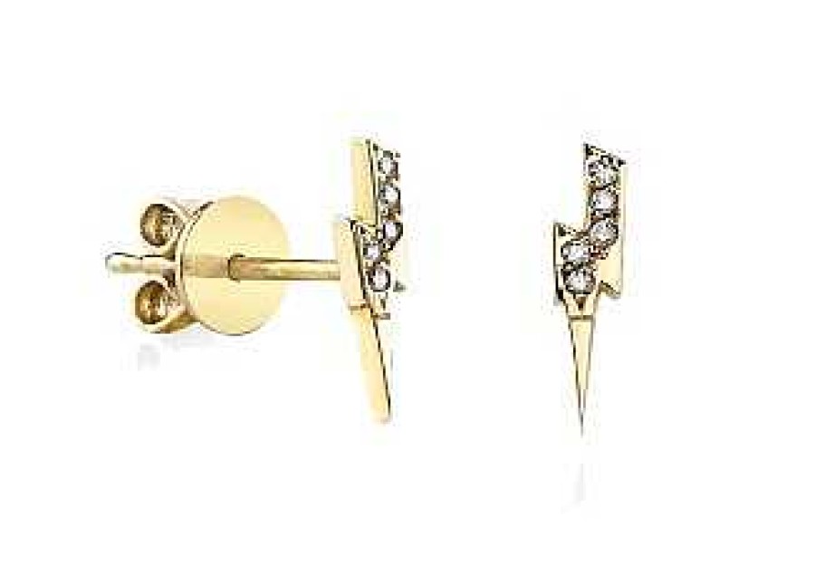 Earrings Sydney Evan | Sydney Evan Lightening Bolt Studs