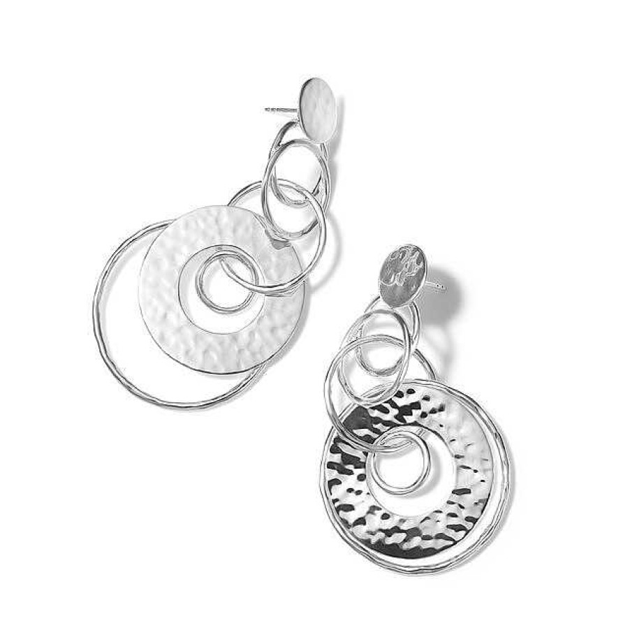 Earrings Ippolita | Ippolita Crinkle Medium Jet Set Earrings In Sterling Silver