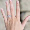 Engagement Rings Forevermark | Forevermark Round Three Stone Halo Engagement Ring Setting