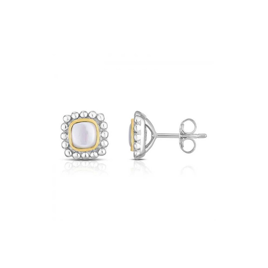 Earrings Bailey's Fine Jewelry | Mother-Of-Pearl Square Stud Earrings