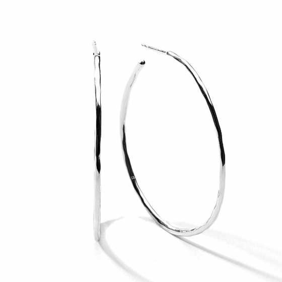 Earrings Ippolita | Ippolita Sterling Silver #3 Squiggle Hoops