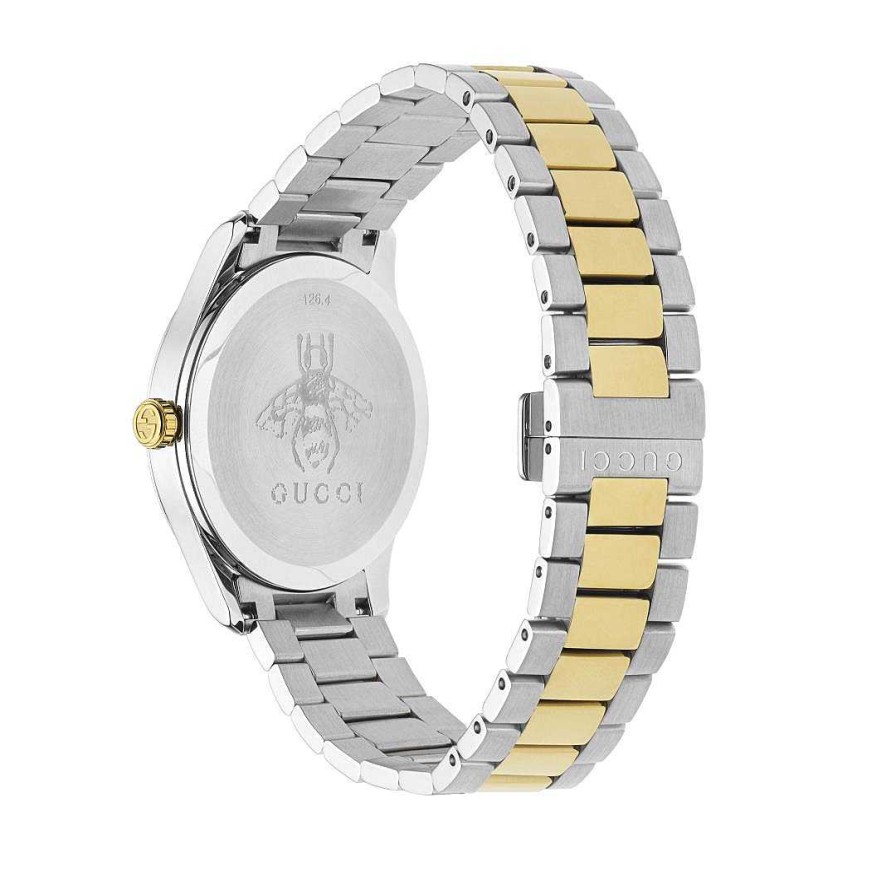 Watches Gucci | Gucci G-Timeless Iconic 38Mm Steel And 14Kt Yellow Gold Feline Head Watch