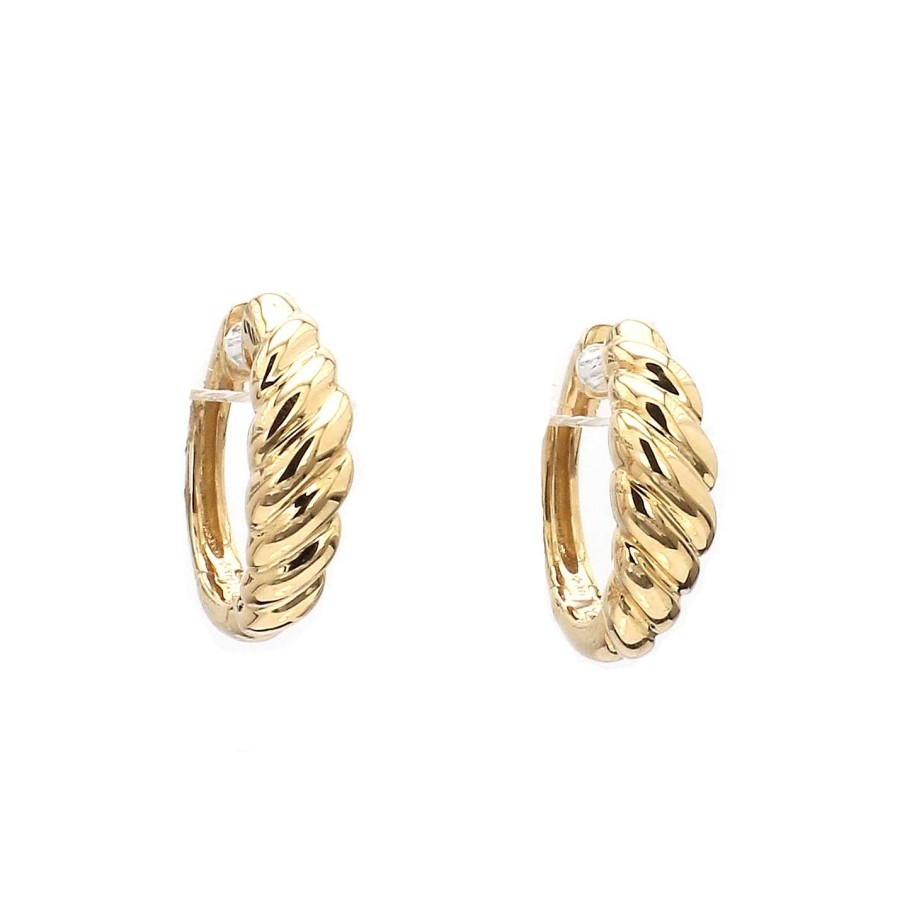 Earrings Bailey's Collections","Bailey's Heritage Collection | Bailey'S Heritage Collection Gold Croissant Huggie Hoop Earrings