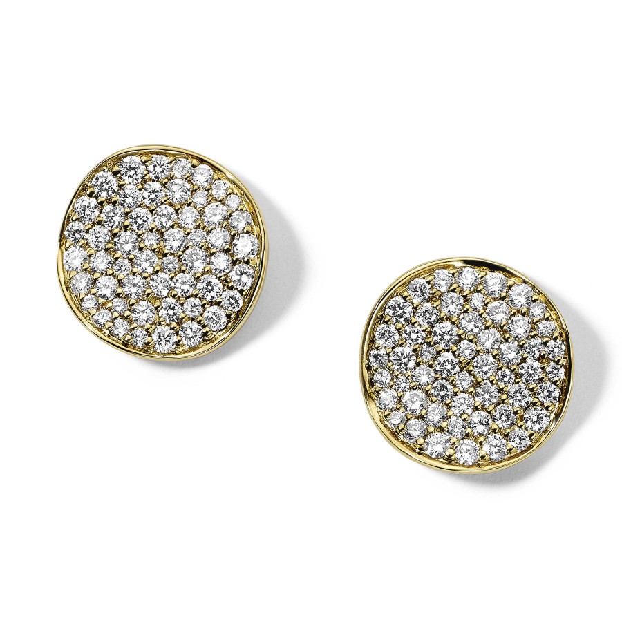 Earrings Ippolita | Ippolita Stardust Small Pave Diamond Flower Stud Earrings