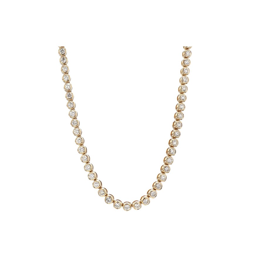 Necklaces & Pendants Bailey's Fine Jewelry | Choker Bezel Set Diamond Necklace