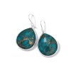 Earrings Ippolita | Ippolita Wonderland Sterling Silver Large Teardrop Earrings In Bronze Turquoise