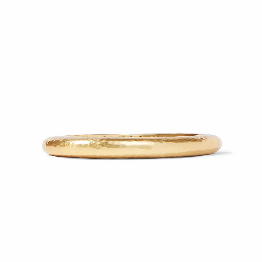 Bracelets & Bangles Julie Vos | Julie Vos 24Kt Yellow Gold Plate Catalina Hinge Bangle Bracelet