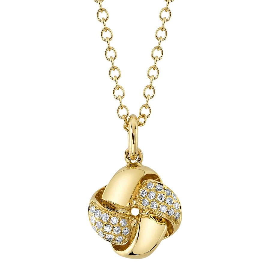 Necklaces & Pendants Bailey's | 14Kt Gold Diamond Love Knot Necklace