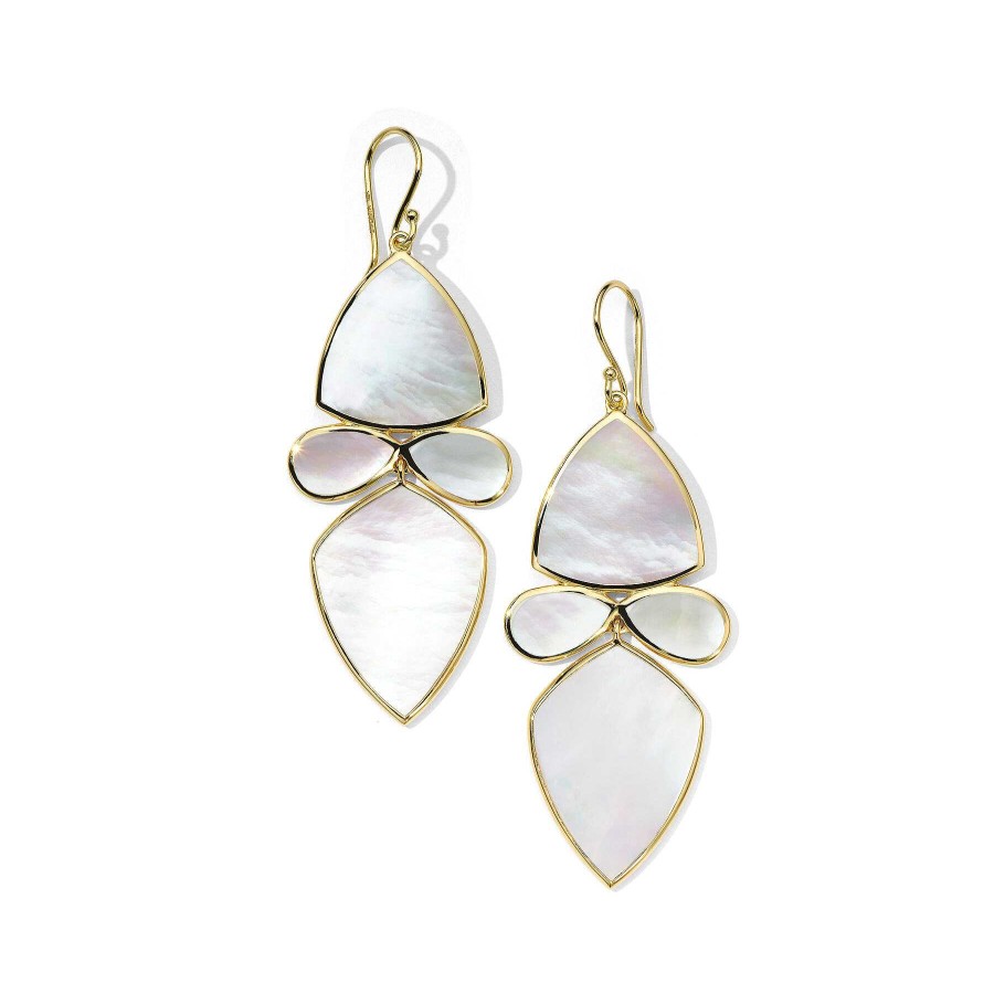 Earrings Ippolita | Ippolita 18Kt Gold Polished Rock Candy Medium Mixed-Shape Drop Earrings In Mother Of Pearl