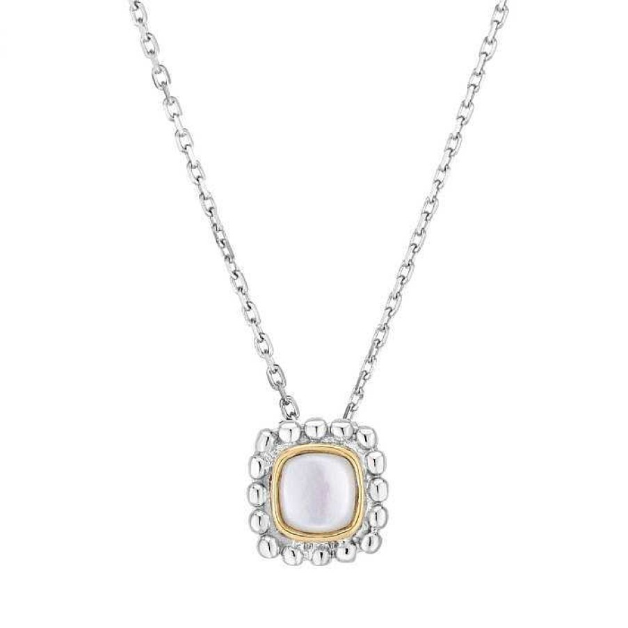 Necklaces & Pendants Bailey's Fine Jewelry | Mother-Of-Pearl Square Pendant Necklace