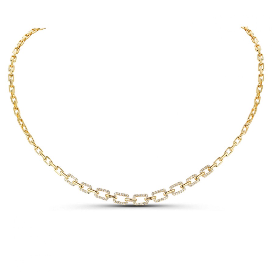 Necklaces & Pendants Bailey's Fine Jewelry | Station Diamond Link Necklace