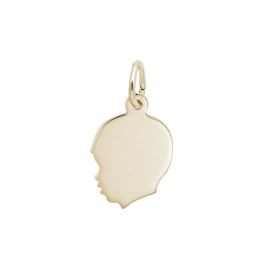 Charms Bailey's Fine Jewelry | Flat Young Boy'S Head Charm