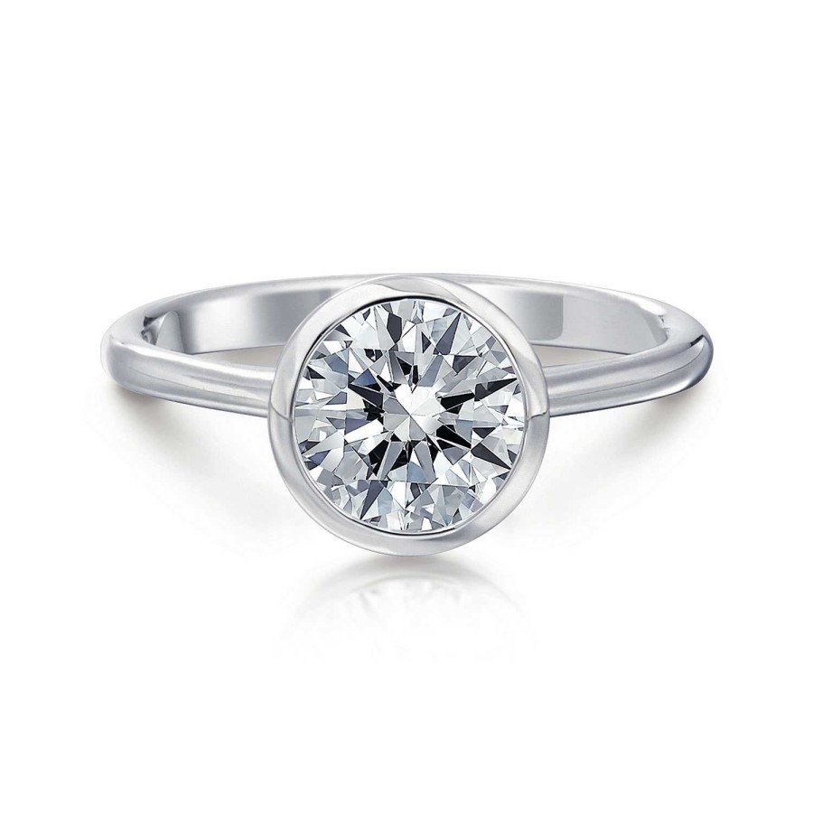 Engagement Rings Bailey's Fine Jewelry | Wallis Round Bezel Engagement Ring