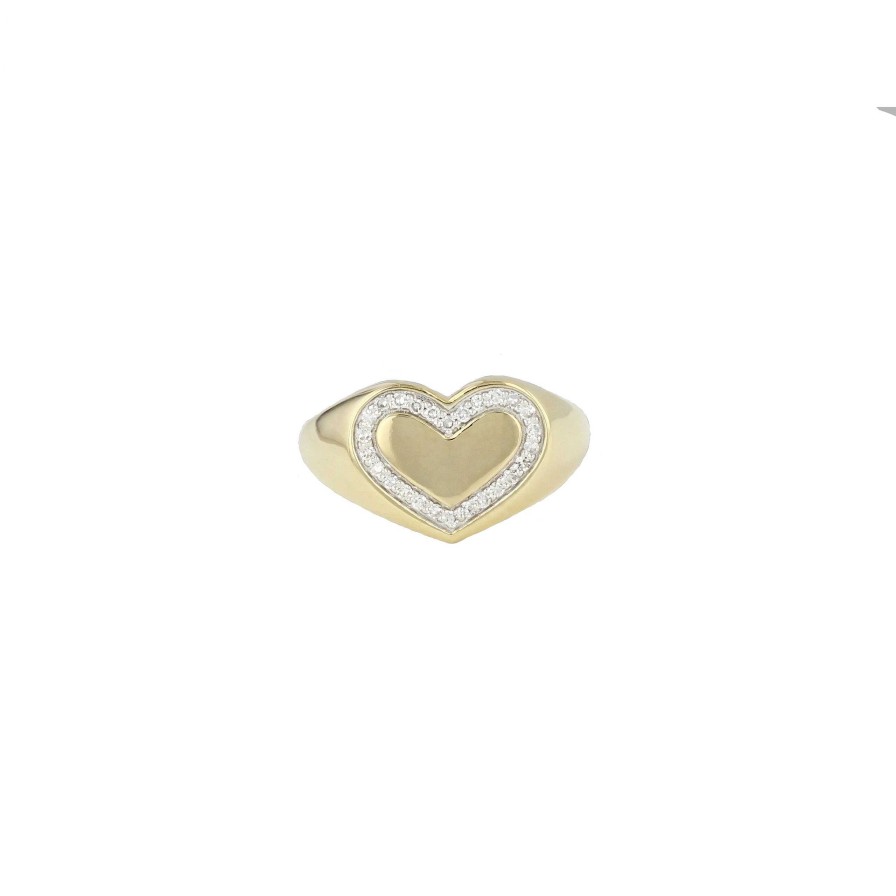 Fashion Rings Phillips House | Phillips House Heart Pinky Ring With Diamonds